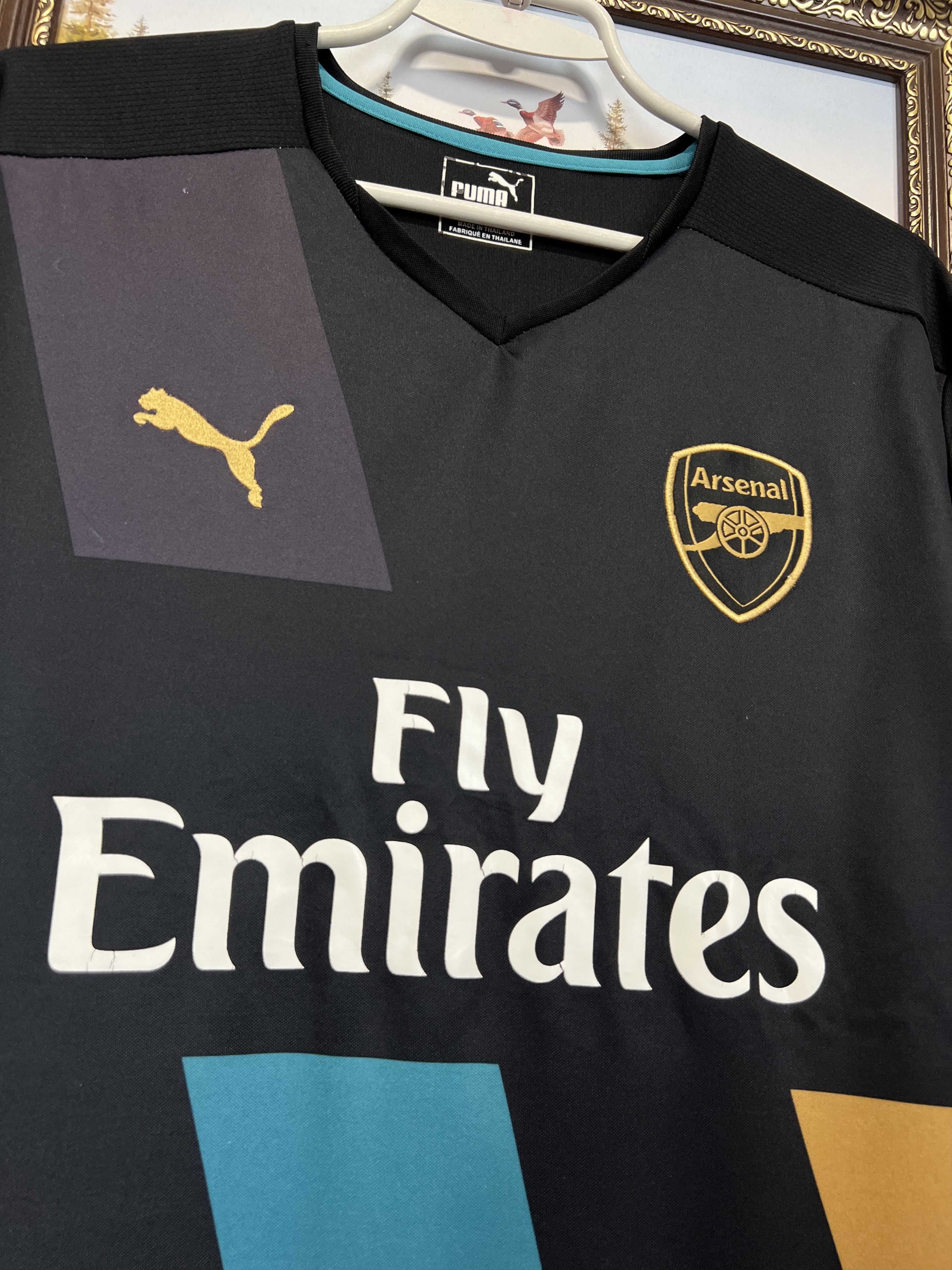 Puma Arsenal Third football shirt 2015 Soccer Jersey Trikot Rare Size US L / EU 52-54 / 3 - 3 Thumbnail