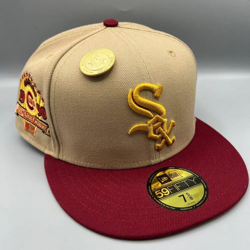 New Era Chicago White Sox Hat Men 7 5/8 59Fifty New Era MLB Fitted Size ONE SIZE - 1 Thumbnail