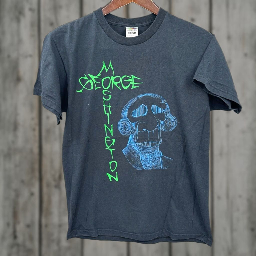 Fruit Of The Loom VINTAGE George Moshington Shirt Band Tee Mens Medium Punk Grunge 90s Phoenix Size US M / EU 48-50 / 2 - 1 Thumbnail