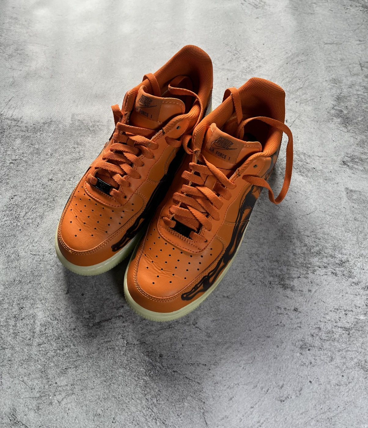 Nike Nike Air Force 1 Skeleton Orange — Rare Halloween Drop Size US 8 / EU 41 - 3 Thumbnail