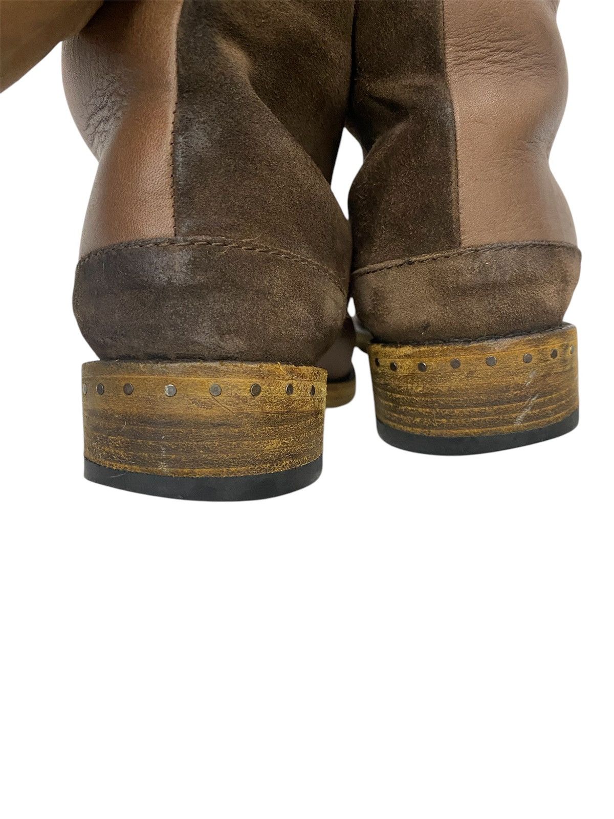 Acne Studios Acne Studios Stockholm brown leather/suede ankle boots Size US 7 / IT 37 - 10 Thumbnail
