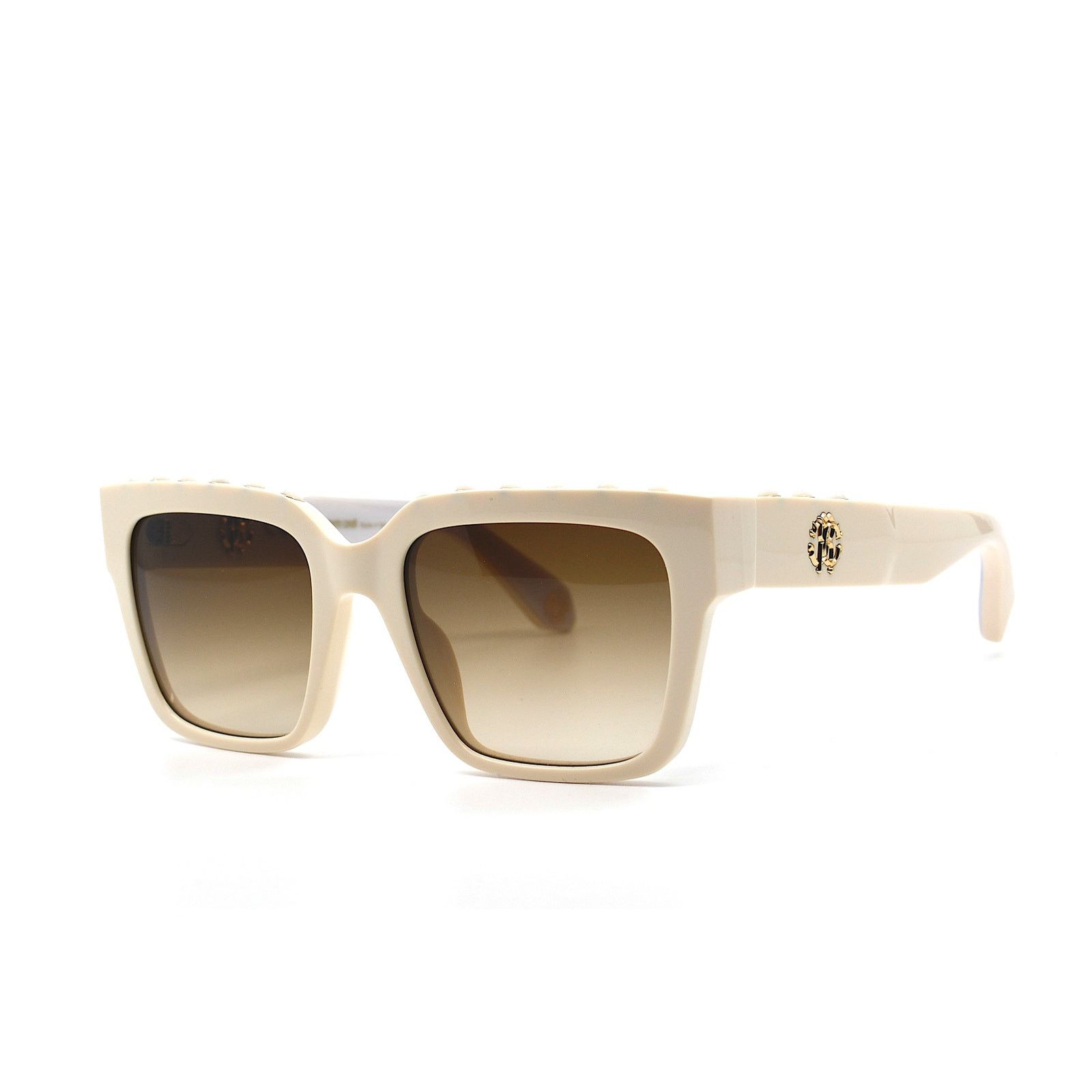 Roberto Cavalli ROBERTO CAVALLI SRC040S IVORY BROWN AUTHENTIC SUNGLASSES Size ONE SIZE - 4 Thumbnail