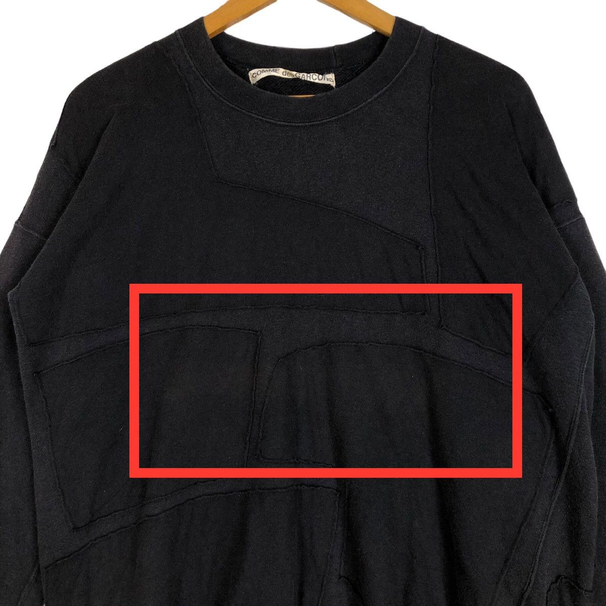 Comme des Garcons Vintage Comme Des Garcons Crewneck Patchwork Sweatshirt Size US L / EU 52-54 / 3 - 6 Thumbnail