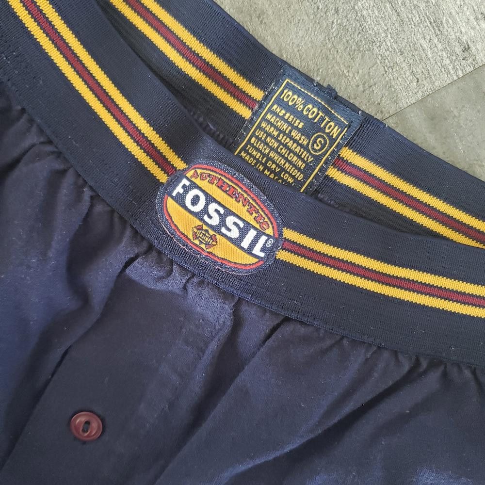 Fossil Navy Detailed Fossil Boxer Brief Size ONE SIZE - 3 Thumbnail