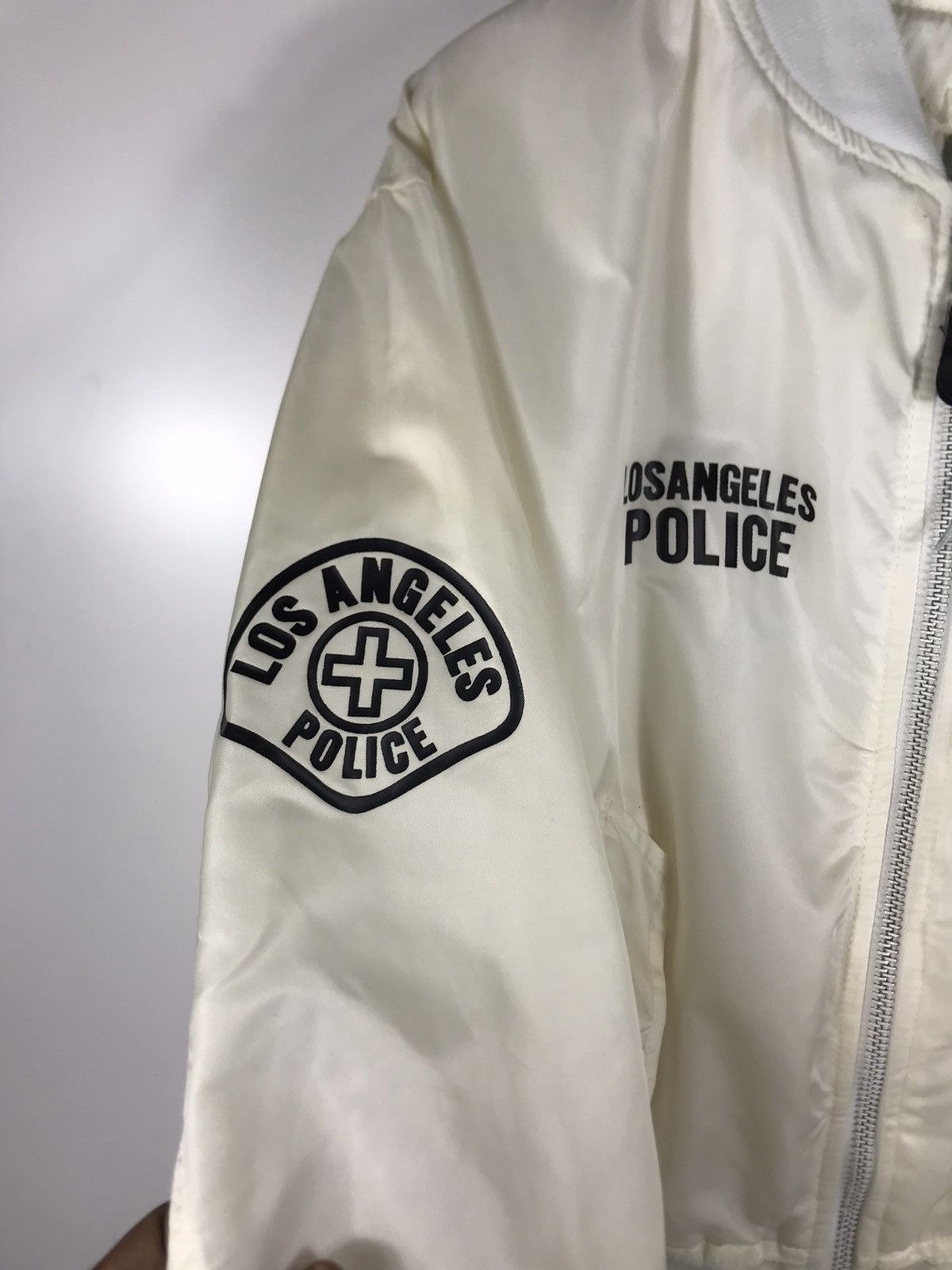 Vintage ⚡️Vintage Ma-1 Hope Mfg Los Angeles Police Bomber Jacket Size US XL / EU 56 / 4 - 7 Thumbnail