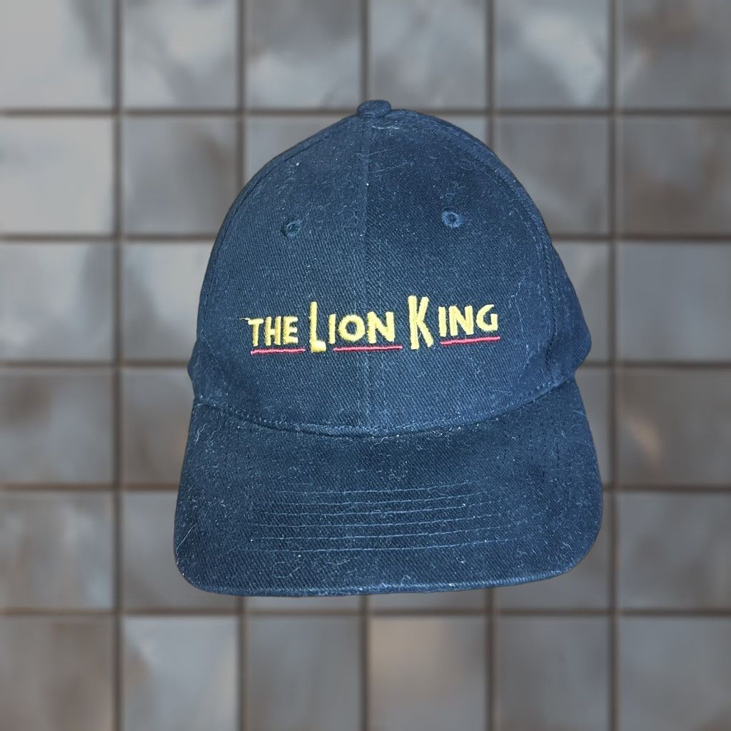 Disney VINTAGE The Lion King VIP Black Adjustable Hat Cap Disney ...