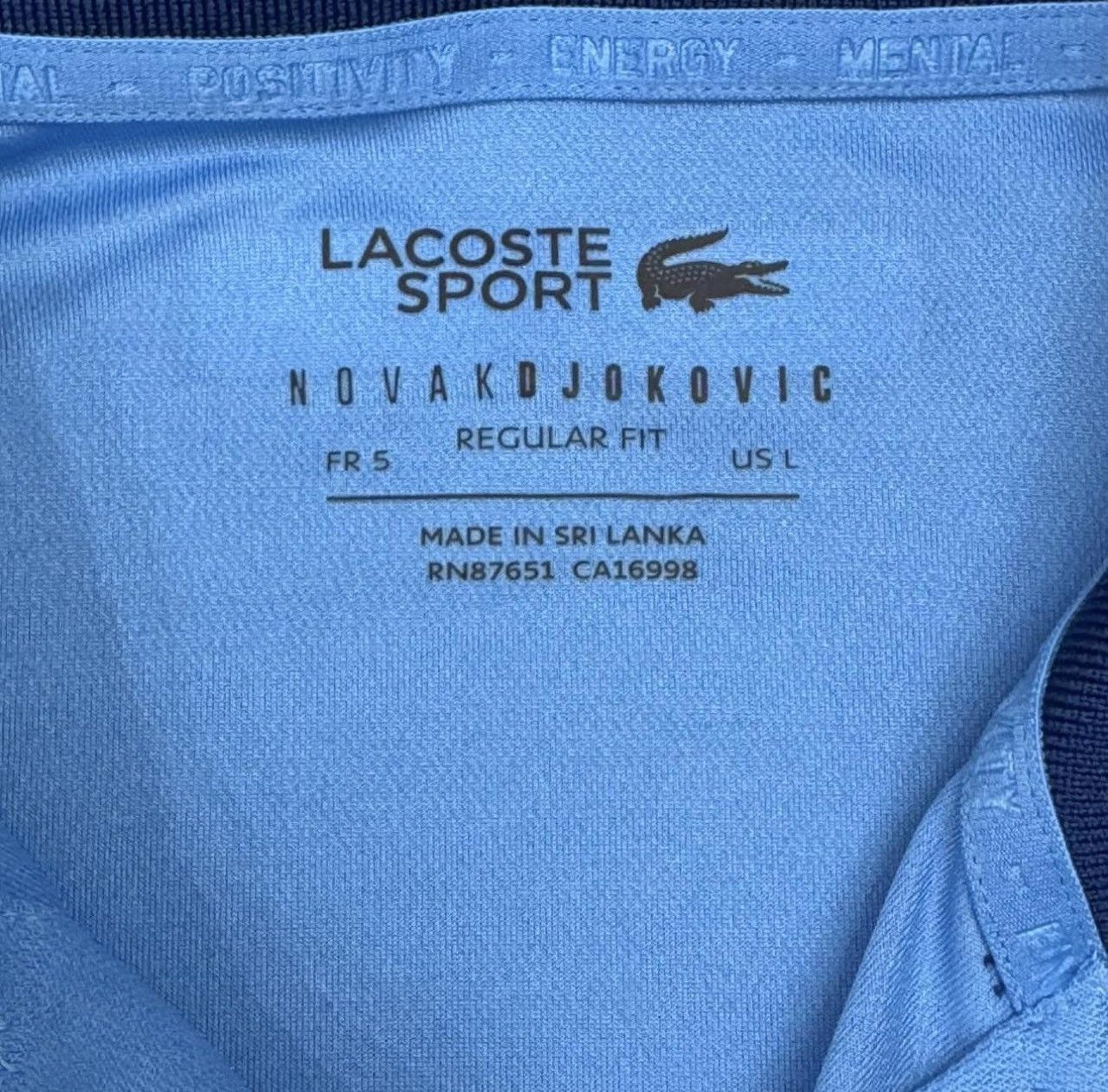 Lacoste Lacoste Sport x Novak Djokovic Court Polo Blue Color block L Size US L / EU 52-54 / 3 - 3 Thumbnail