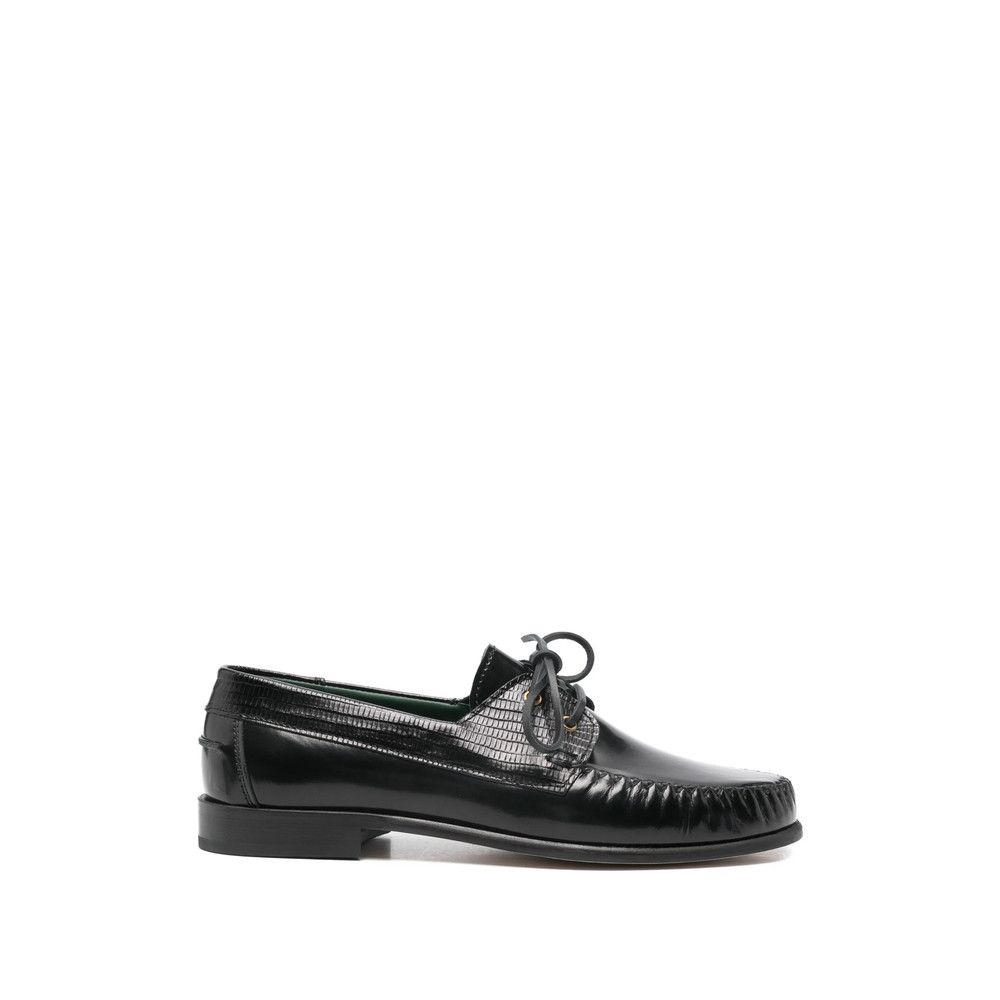 VINNY's Vinny's BLACK Boat Shoes Size US 12 / EU 45 - 1 Thumbnail