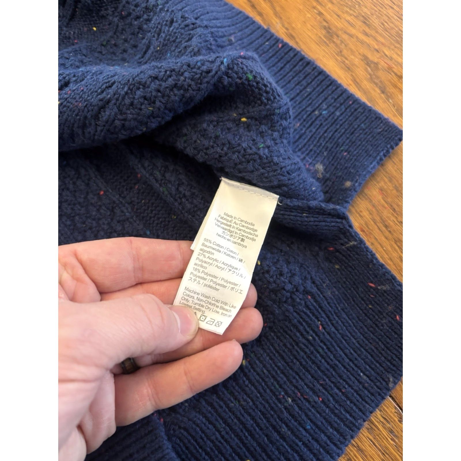 J.Crew J.CREW Sweater Pullover Cable-Knit Blue Women's XL, Size XL Pullover Knit Style Cable-Knit Classic Winter Vintage? Size XL / US 12-14 / IT 48-50 - 5 Thumbnail