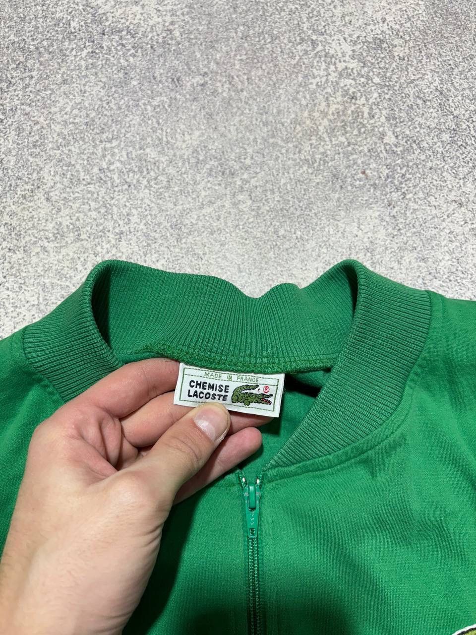 Japanese Brand × Lacoste × Vintage 🐊 Vintage Lacoste Zip Hoodie Bomer Jacket Green Y2K Size US M / EU 48-50 / 2 - 7 Thumbnail