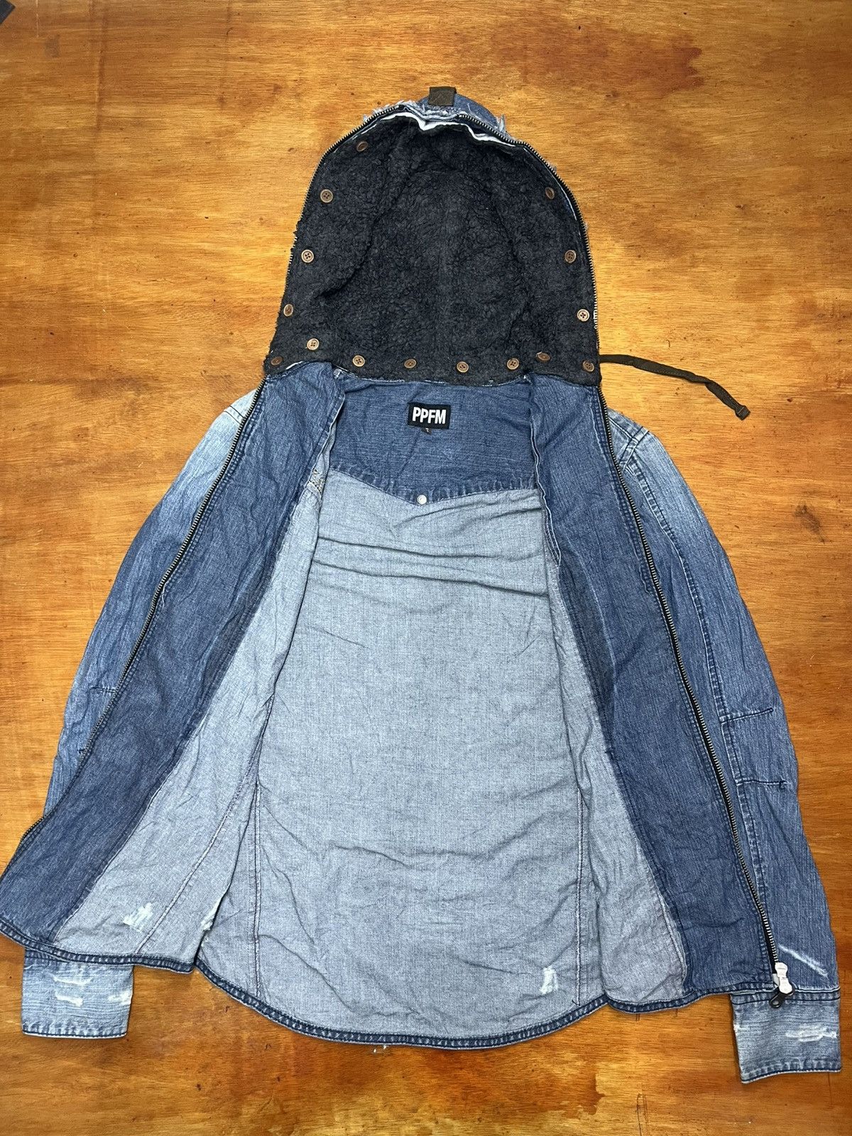 PPFM Authentic PPFM Jeans Denim Jacket Full Zipper Size US S / EU 44-46 / 1 - 2 Thumbnail