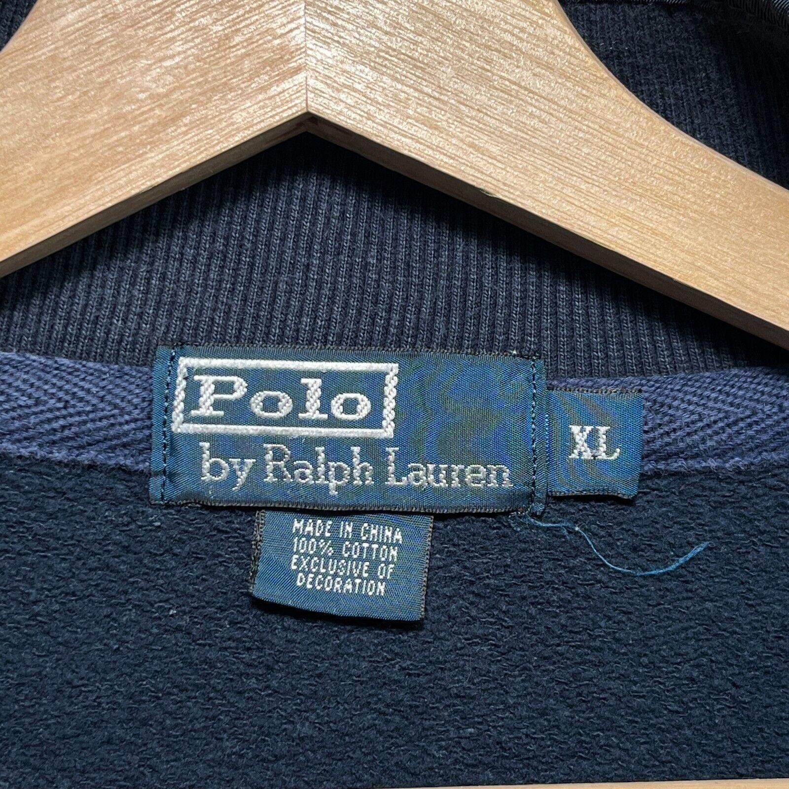 Polo Ralph Lauren × Vintage Vintage 90s Polo Ralph Lauren Sweatshirt XL Nylon Patch Size US XL / EU 56 / 4 - 9 Thumbnail