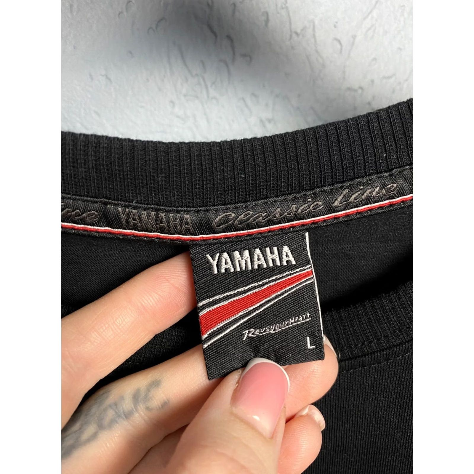 Yamaha Yamaha Racing T-Shirt Mens Long Sleeve Size L Black Cotton Crew Neck Graphic Print Vintage: No Size US L / EU 52-54 / 3 - 5 Thumbnail