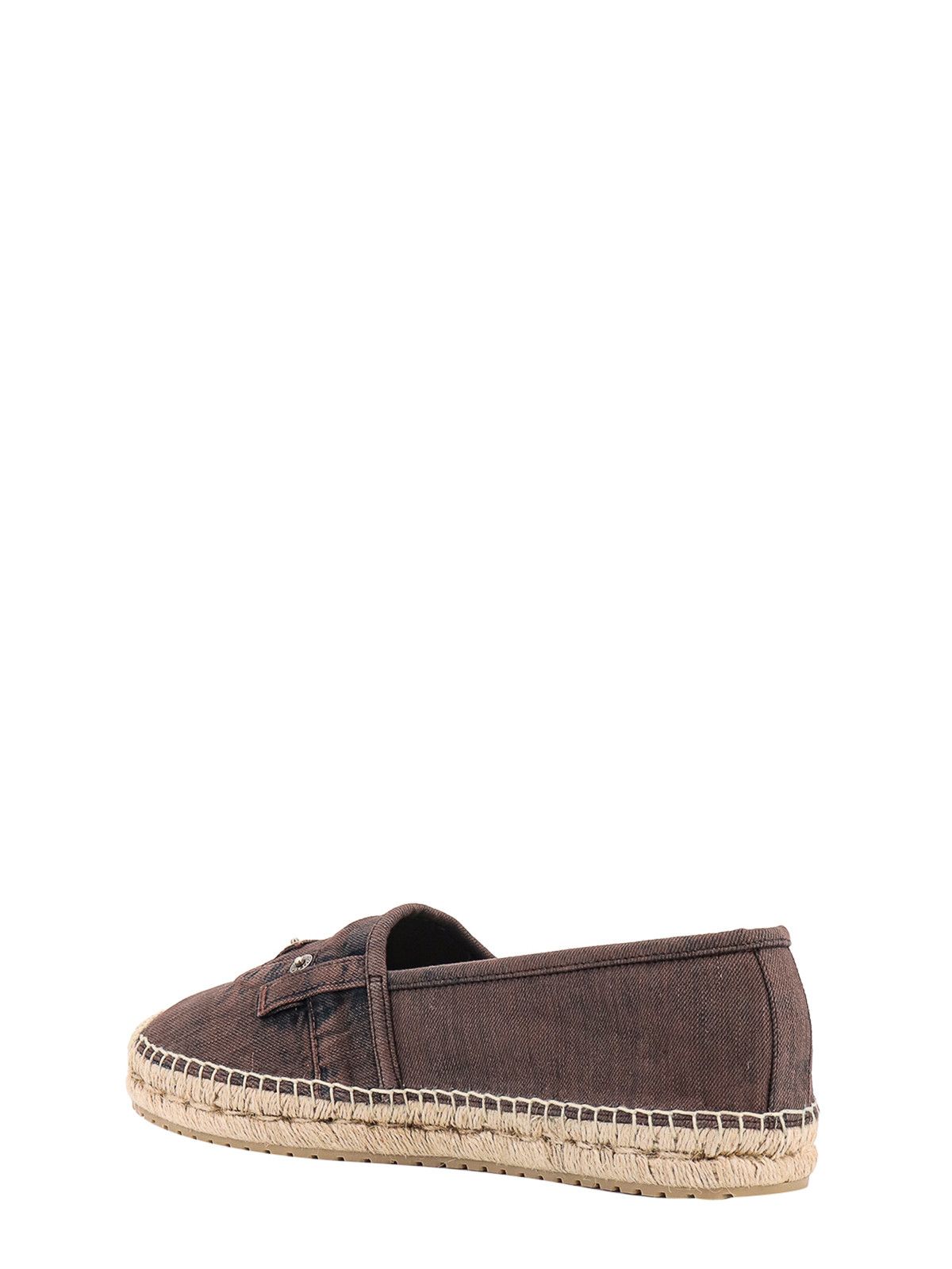Dolce & Gabbana o1y0125 Denim Espadrilles in Dark Brown Size US 7 / EU 40 - 3 Thumbnail