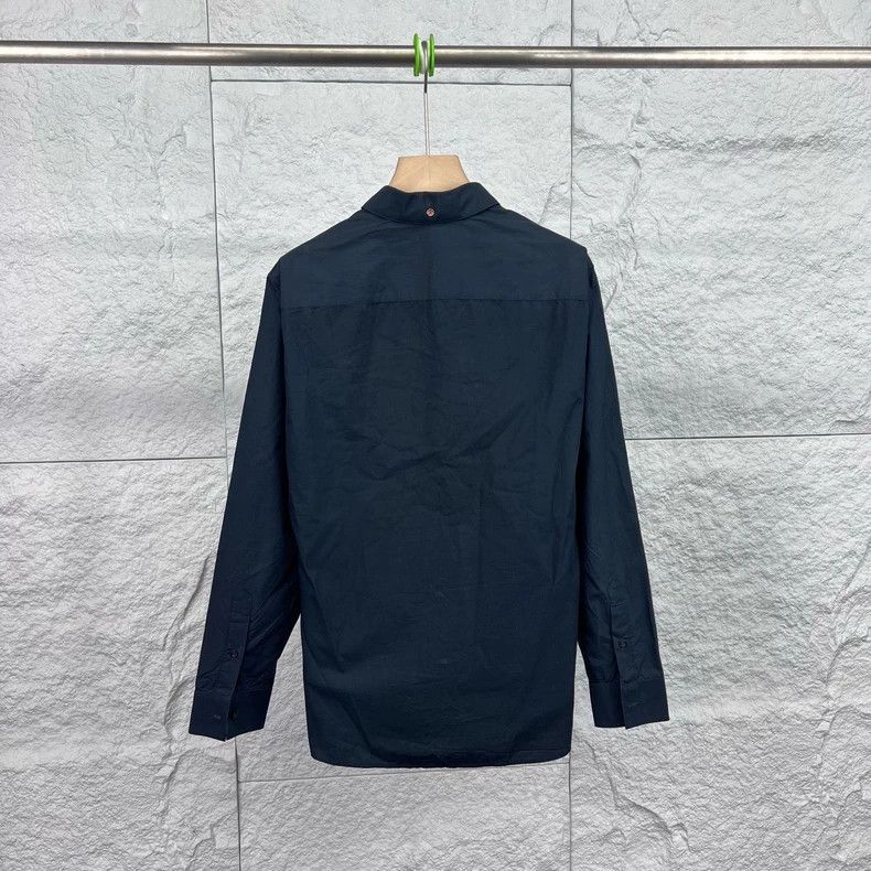 Givenchy Givenchy Sise38 Black Printed Collar Long Sleeve Shirt Size Size US M / EU 48-50 / 2 - 2 Thumbnail