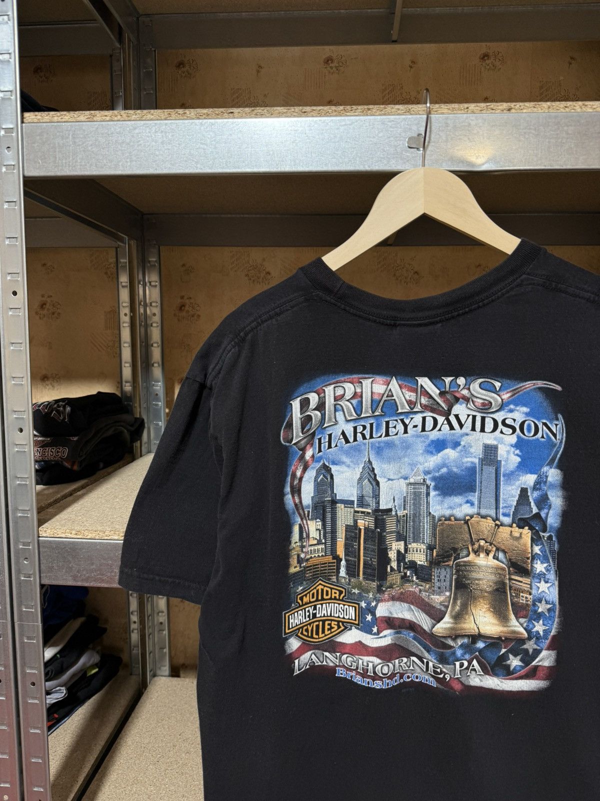 Harley Davidson × Vintage Vintage 2012 Harley Davidson Brian’s Pig Biker Retro T-Shirt Size US L / EU 52-54 / 3 - 4 Thumbnail