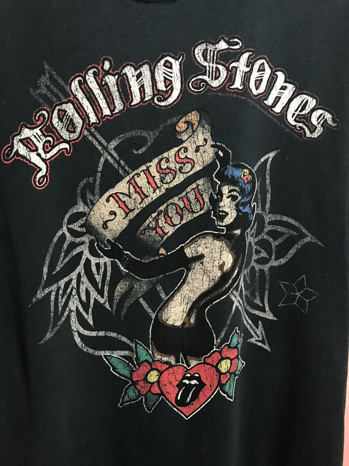 Band Tees × The Rolling Stones × Vintage Vintage The Rolling Stones band rock tee Size US XL / EU 56 / 4 - 3 Thumbnail