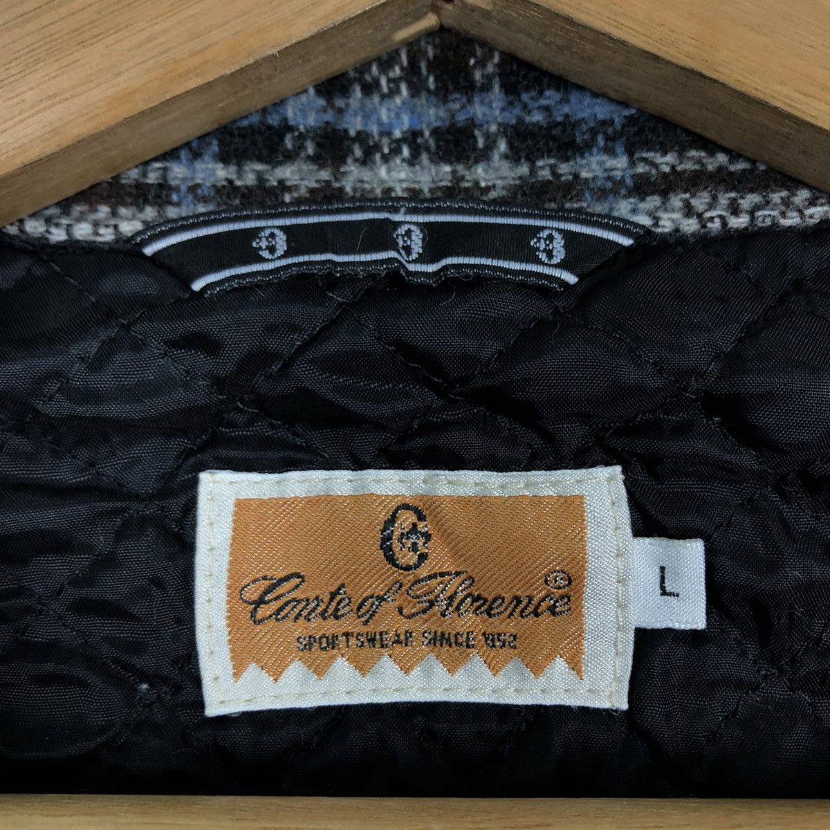 Flannel 🔥VINTAGE FLANEL JACKET TARTAN DESIGN CANTE OF FLORENCE Size US L / EU 52-54 / 3 - 13 Thumbnail