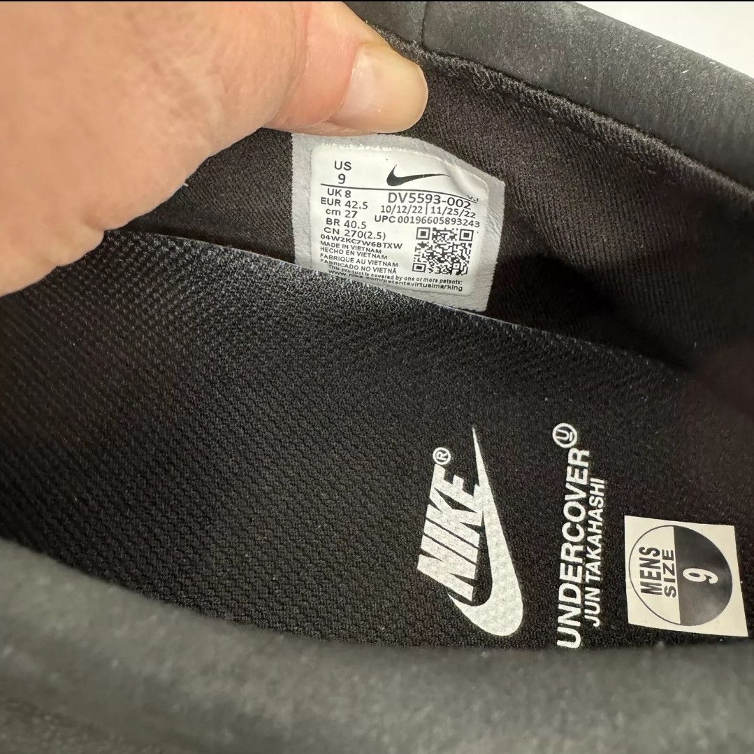 Nike × Undercover Nike x Undercover Moc Flow SP Triple Black Size US 8 / EU 41 - 3 Thumbnail