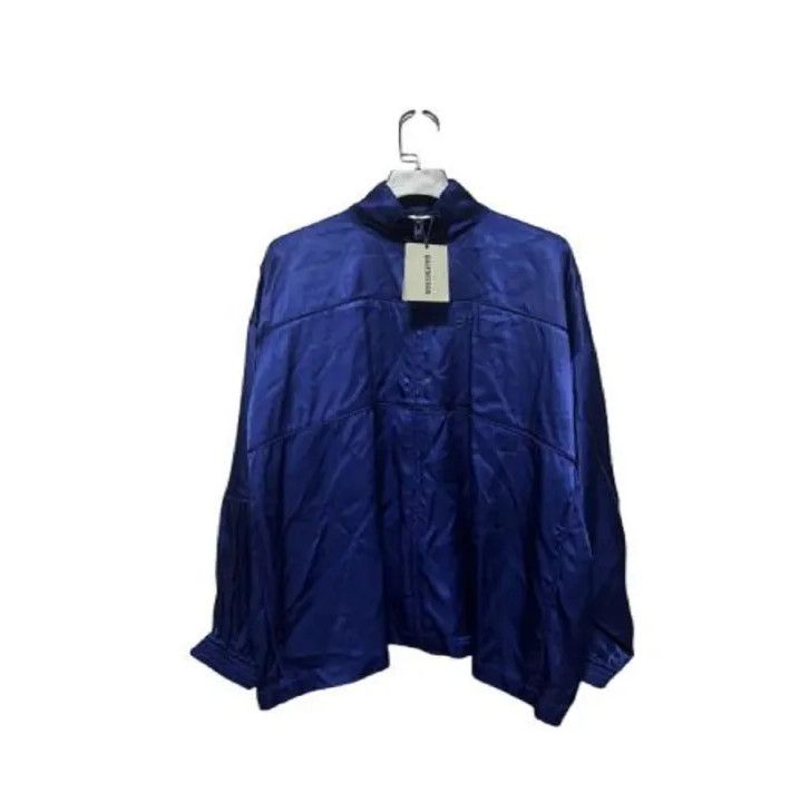 Balenciaga Balenciaga Blue Double B Embroidered Windbreaker Size US S / EU 44-46 / 1 - 1 Thumbnail
