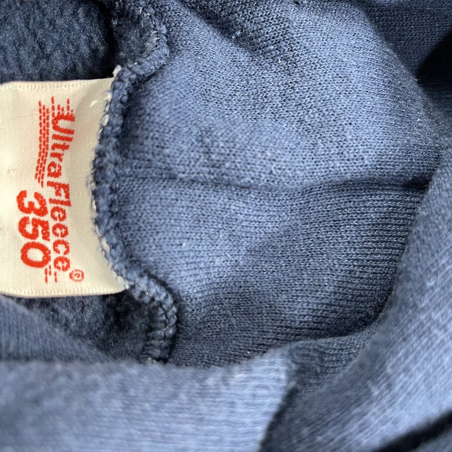 Tultex VINTAGE Tultex Hoodie Mens Large Blue Blank Ultra Fleece 350 Sweatshirt 90s Size US L / EU 52-54 / 3 - 4 Thumbnail