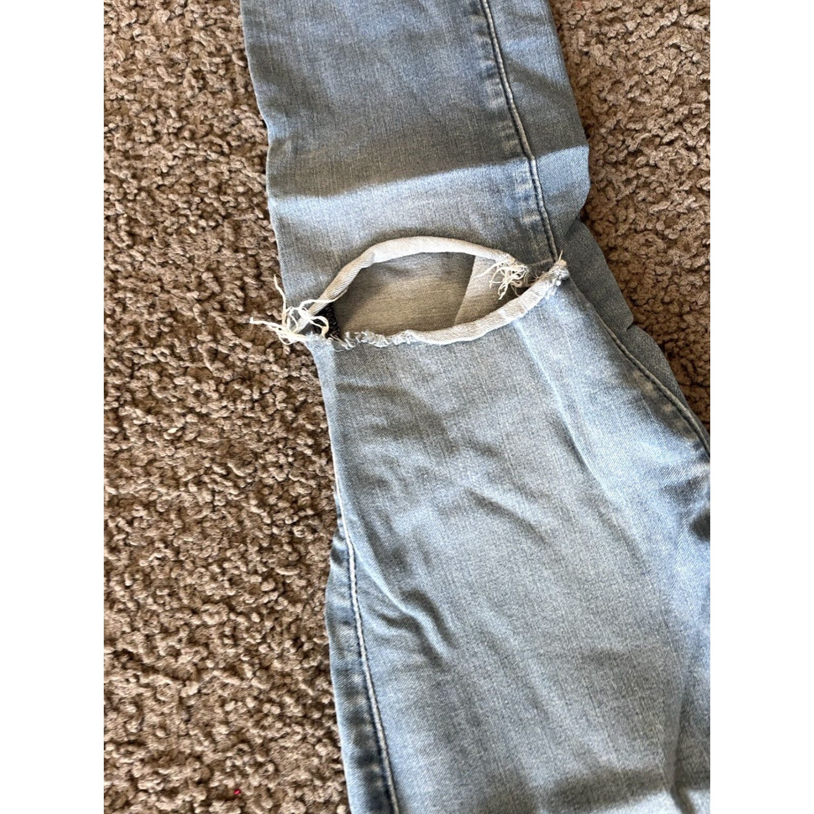 Abercrombie & Fitch Abercrombie & Fitch Jegging Jeans 2R Womens Low Rise Blue Stretch 26x29 Distressed Denim Cotton Spandex Embroidered Logo Size 26" / US 2 / IT 38 - 5 Thumbnail
