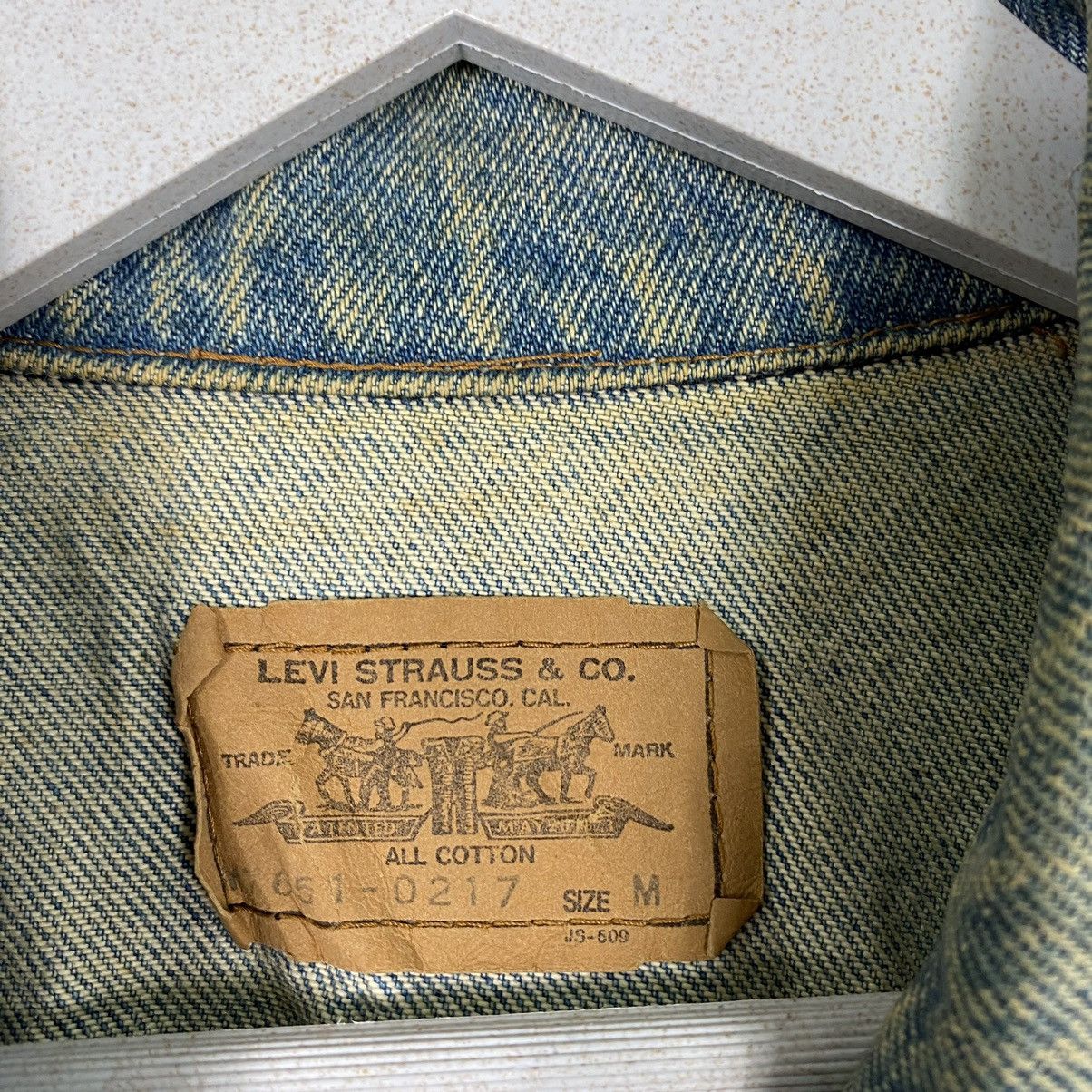 Levi's × Levi's Vintage Clothing 💥 90s LEVIS DENIM CROP JEAN JACKET Size M / US 6-8 / IT 42-44 - 8 Thumbnail
