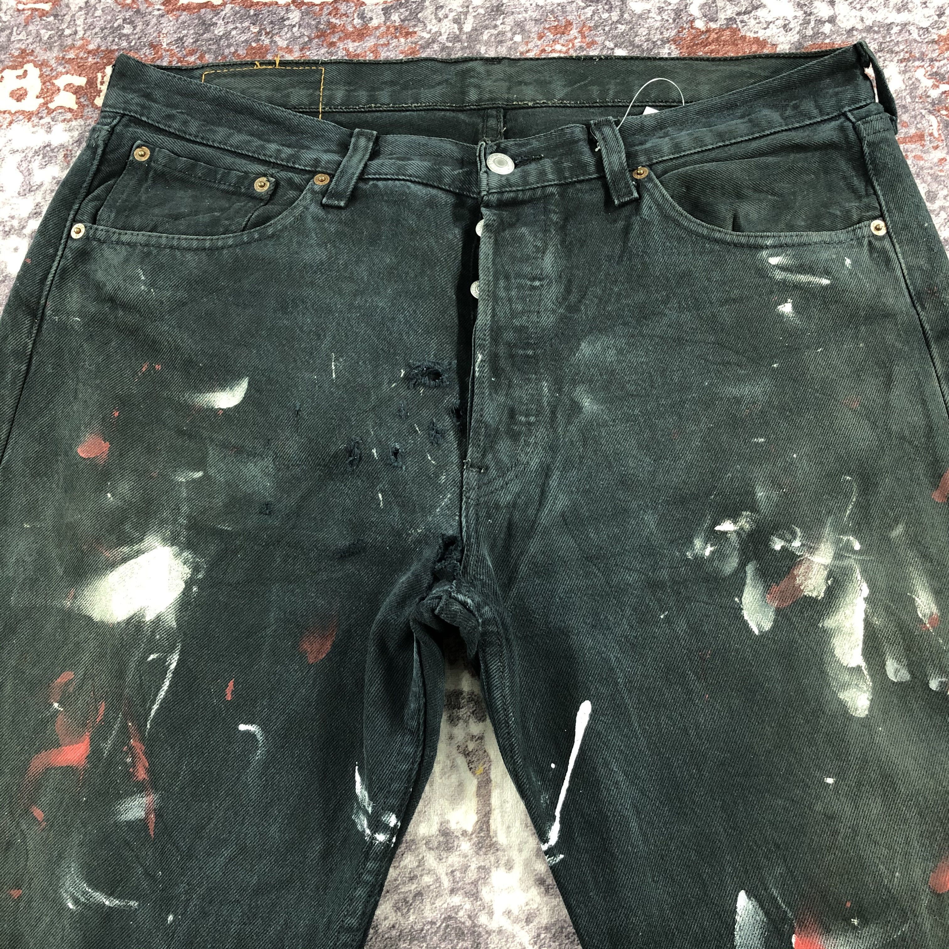 Levi's × Vintage Vintage 90s Levis 501 Painter Jeans-JM2641 Size US 37 - 3 Thumbnail