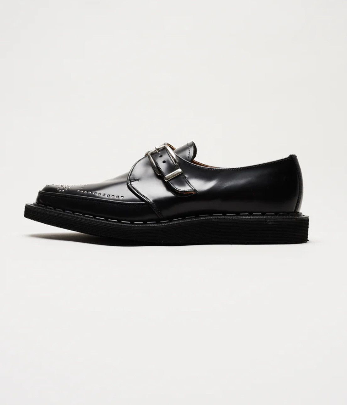 George Cox George Cox - Creepers - Strummer Monk Black Studded NWT Size US 10.5 / EU 43-44 - 4 Thumbnail