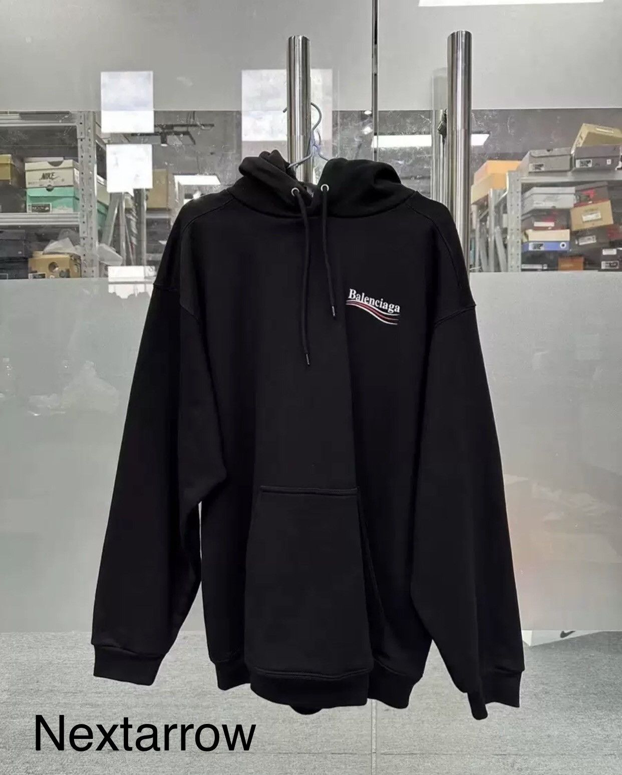 Balenciaga Balenciaga Black Coke Waves Hoodie 2412-Nextarrow Size US L / EU 52-54 / 3 - 1 Thumbnail