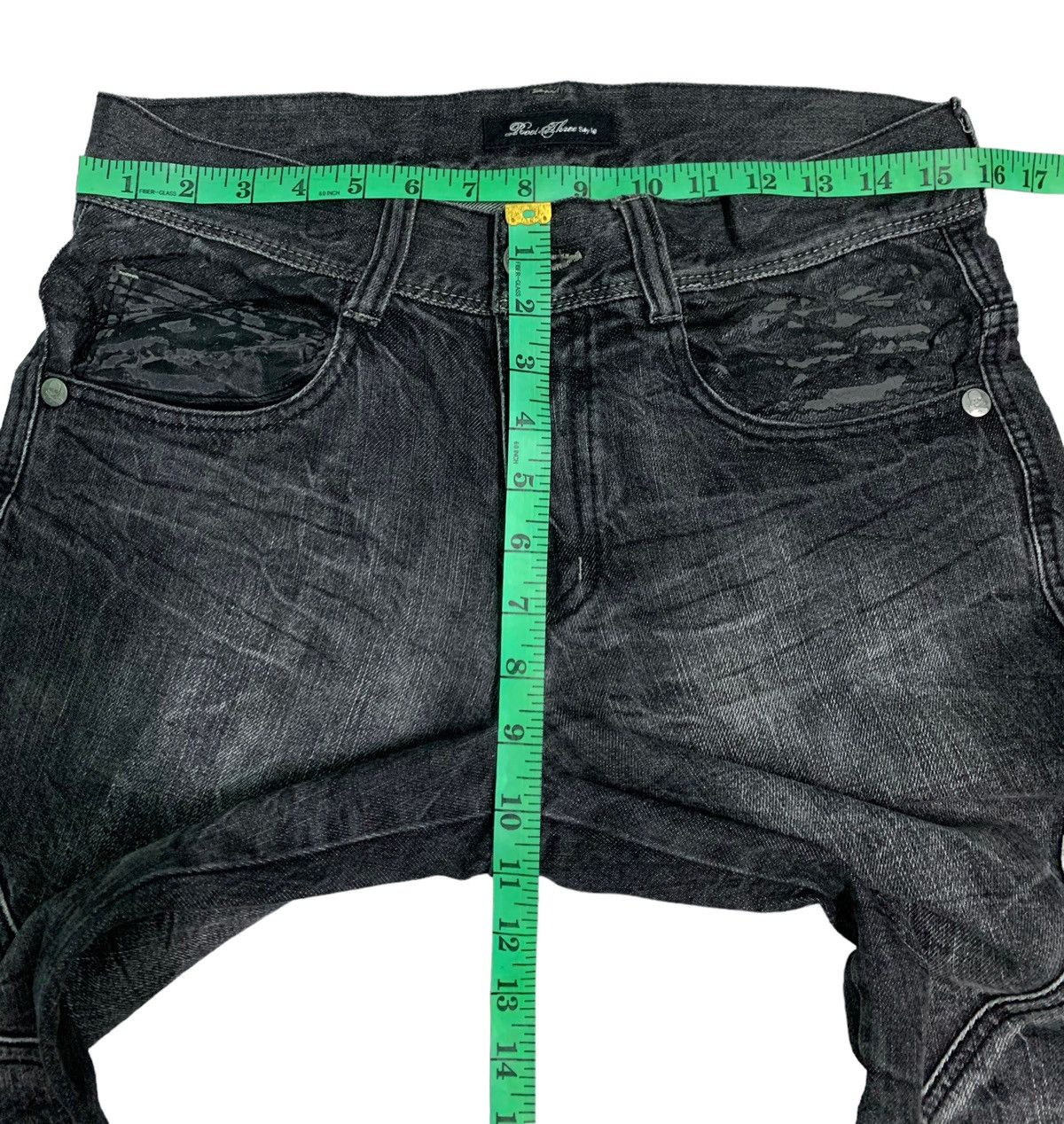 Japanese Brand 🔥Rare Japanese Brand RootThree Style Acid Wash Distressed Size US 32 / EU 48 - 12 Thumbnail