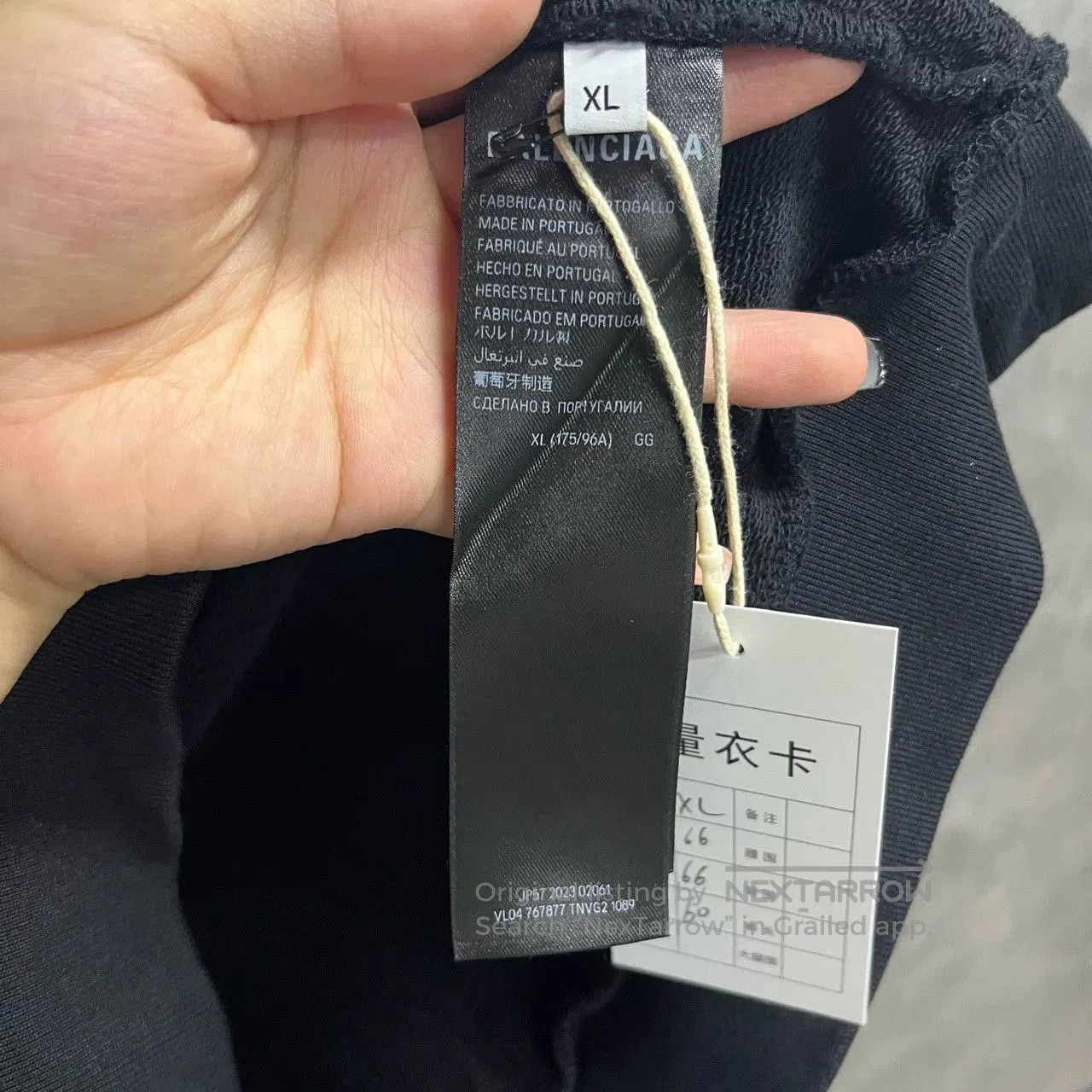 Balenciaga Balenciaga Black Logo Print Hoodie. Size US XL / EU 56 / 4 - 3 Thumbnail
