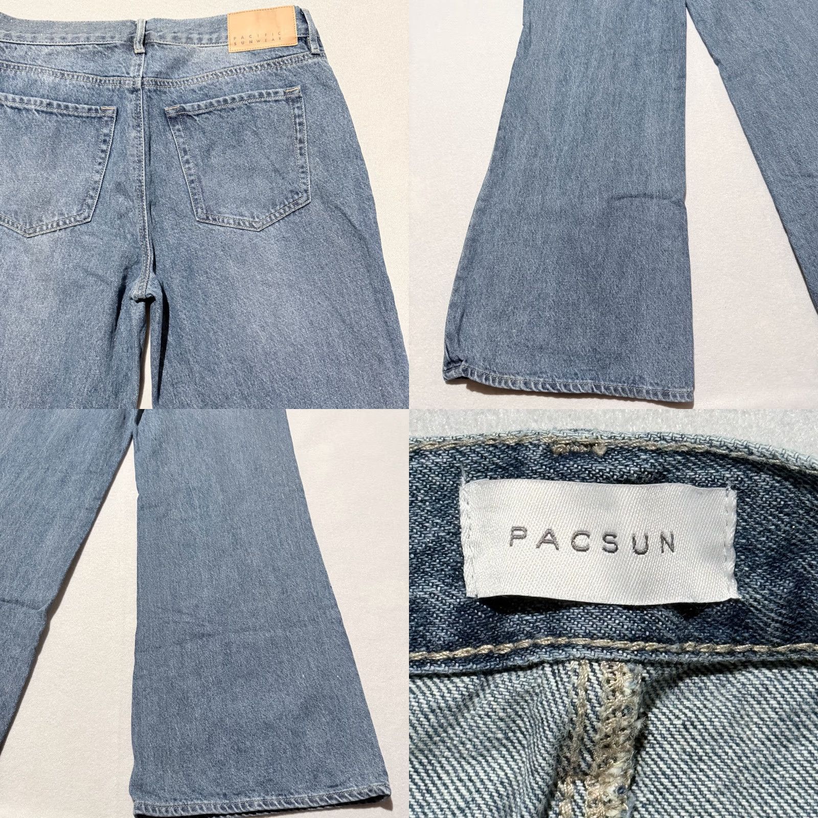 Pacsun Pacsun Lena Super Baggy Jeans Women's Light Blue Denim Baggy Jeans Pacsun 26 90s Wide-Leg Block: 5-Pocket Size 26" / US 2 / IT 38 - 8 Thumbnail