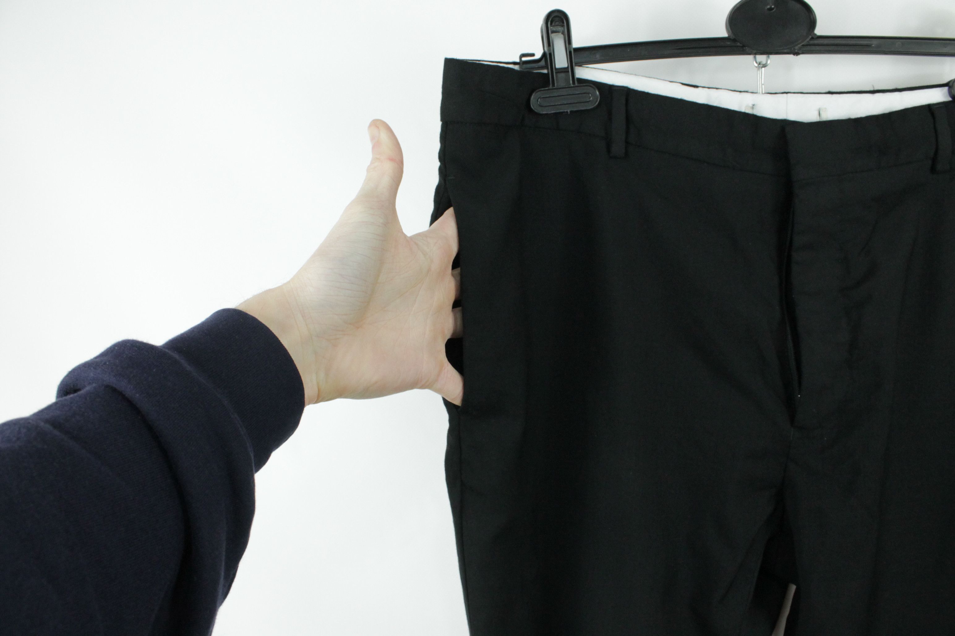 Bottega Veneta Bottega Veneta Slim Fit Casual Black Wool Pants Size US 38 / EU 54 - 5 Thumbnail