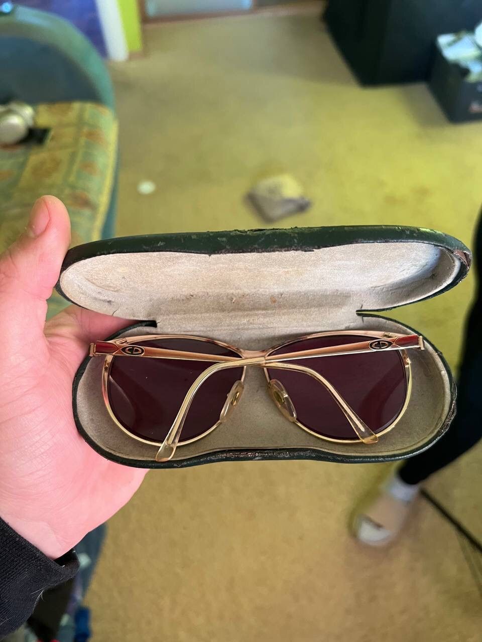 Dior × Vintage Christian Dior Vintage 80s Eyeglasses Austria Metal Frame Size ONE SIZE - 6 Thumbnail