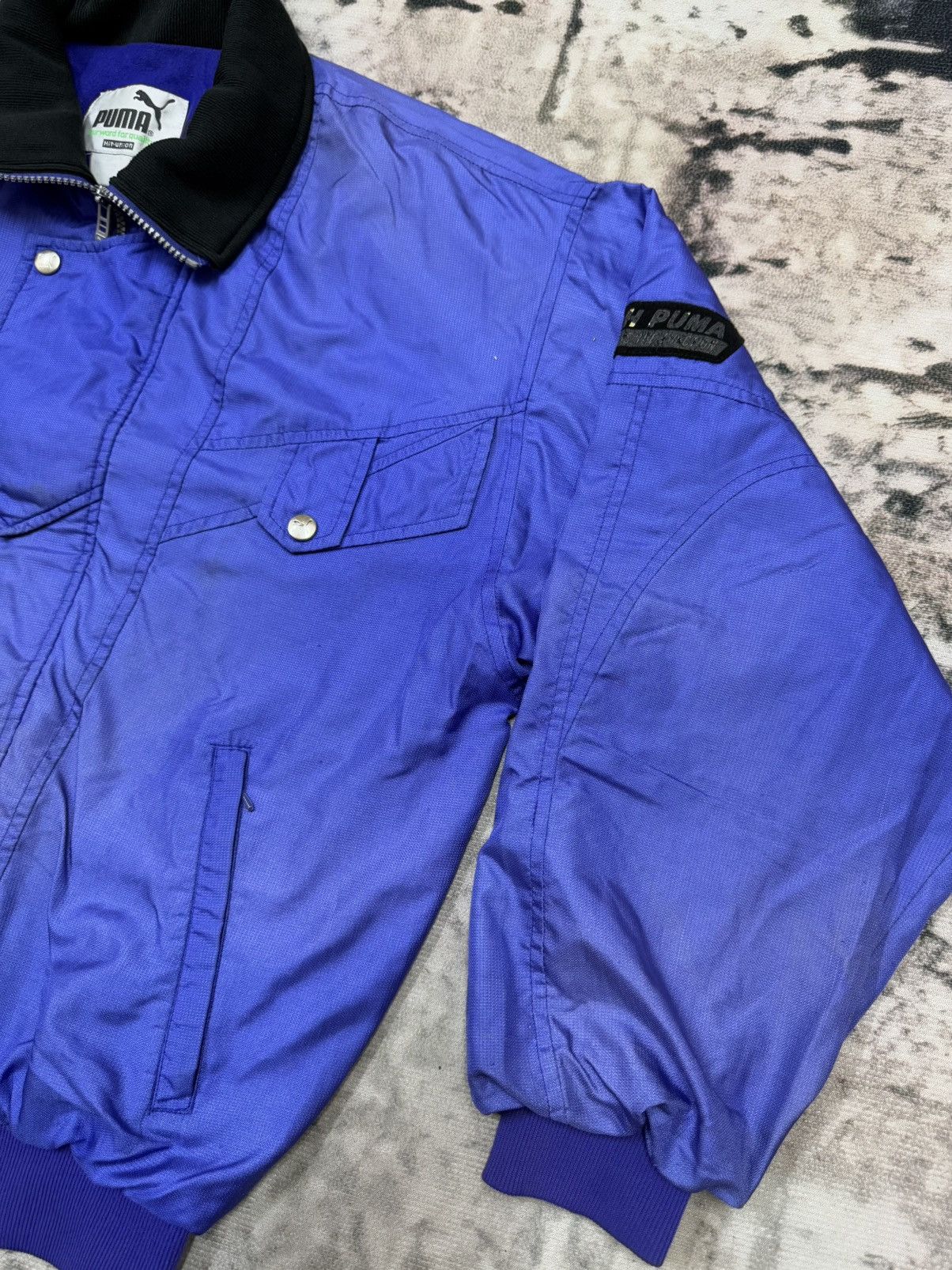 Puma × Vintage Vintage 90s Puma Nylon Bomber Jacket Size US M / EU 48-50 / 2 - 5 Thumbnail
