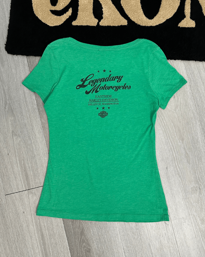 Harley Davidson 2017 Harley Davidson Bellevue Washington Rhinestone T-Shirt Size L / US 10 / IT 46 - 2 Thumbnail