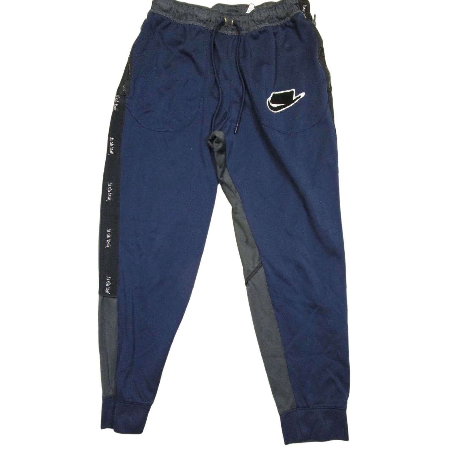 Nike Nike Joggers Men L Blue Color Block Tapered Sportswear Running & Training pants Size US 33 - 1 Thumbnail