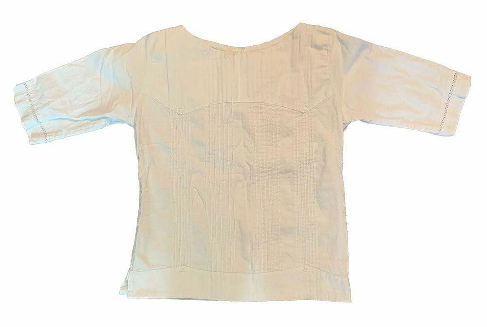 Designer Used White Hand Made Bluse S Size S / US 4 / IT 40 - 5 Thumbnail