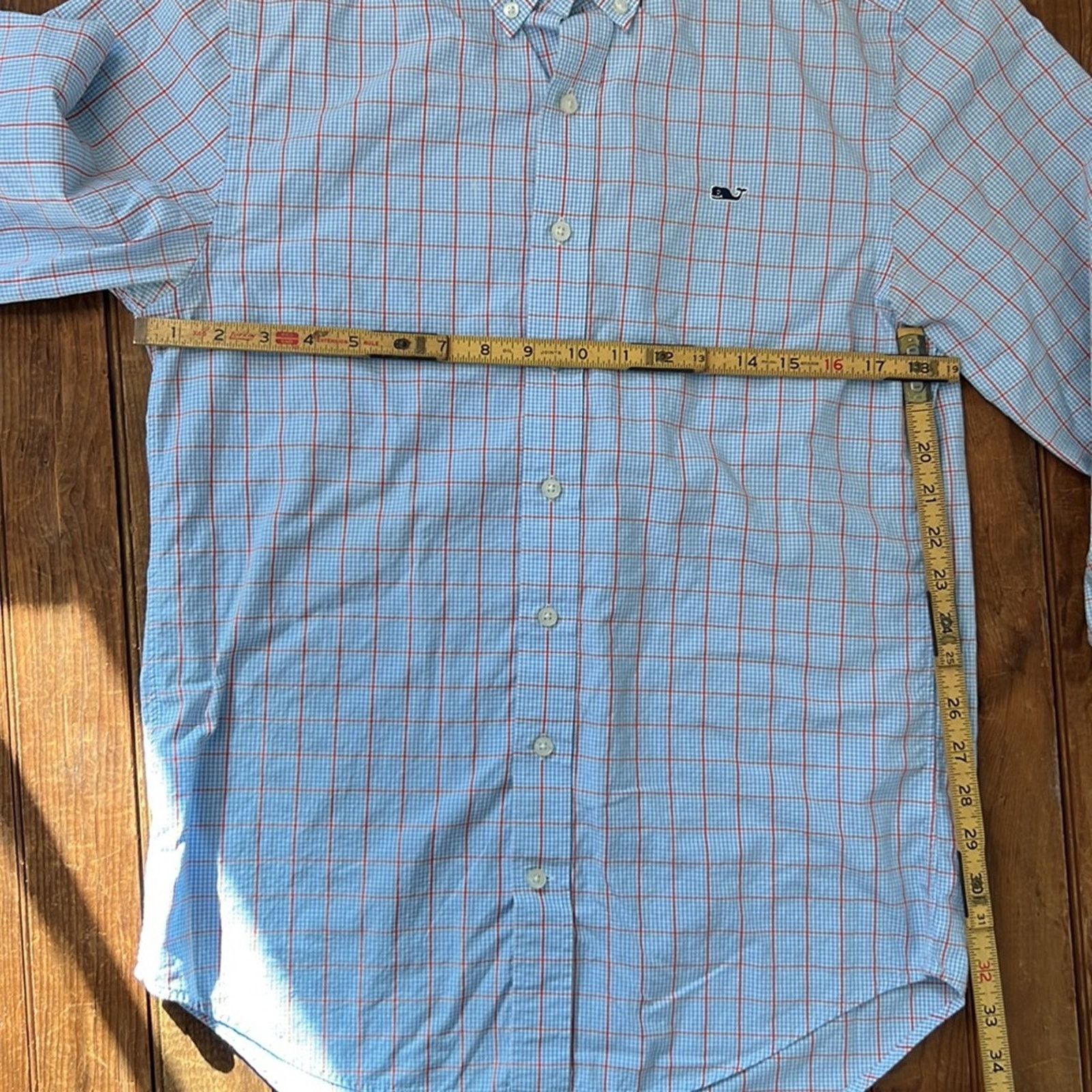 Vineyard Vines Mens vineyard vines slim fit whale shirt blue plaid size sm Size US S / EU 44-46 / 1 - 5 Thumbnail