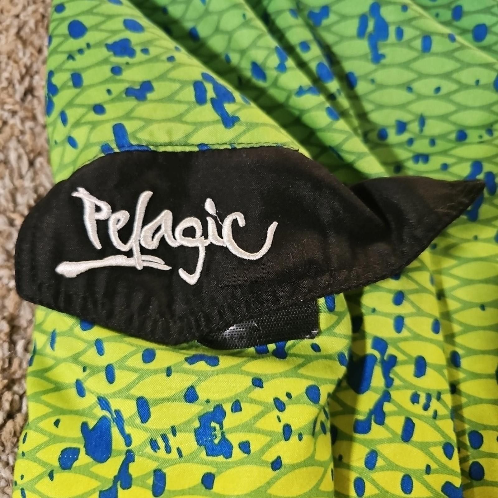 Other Pelagic Board Shorts Mens 32 Green Yellow Mahi Swim Trunks Size US 32 / EU 48 - 3 Thumbnail