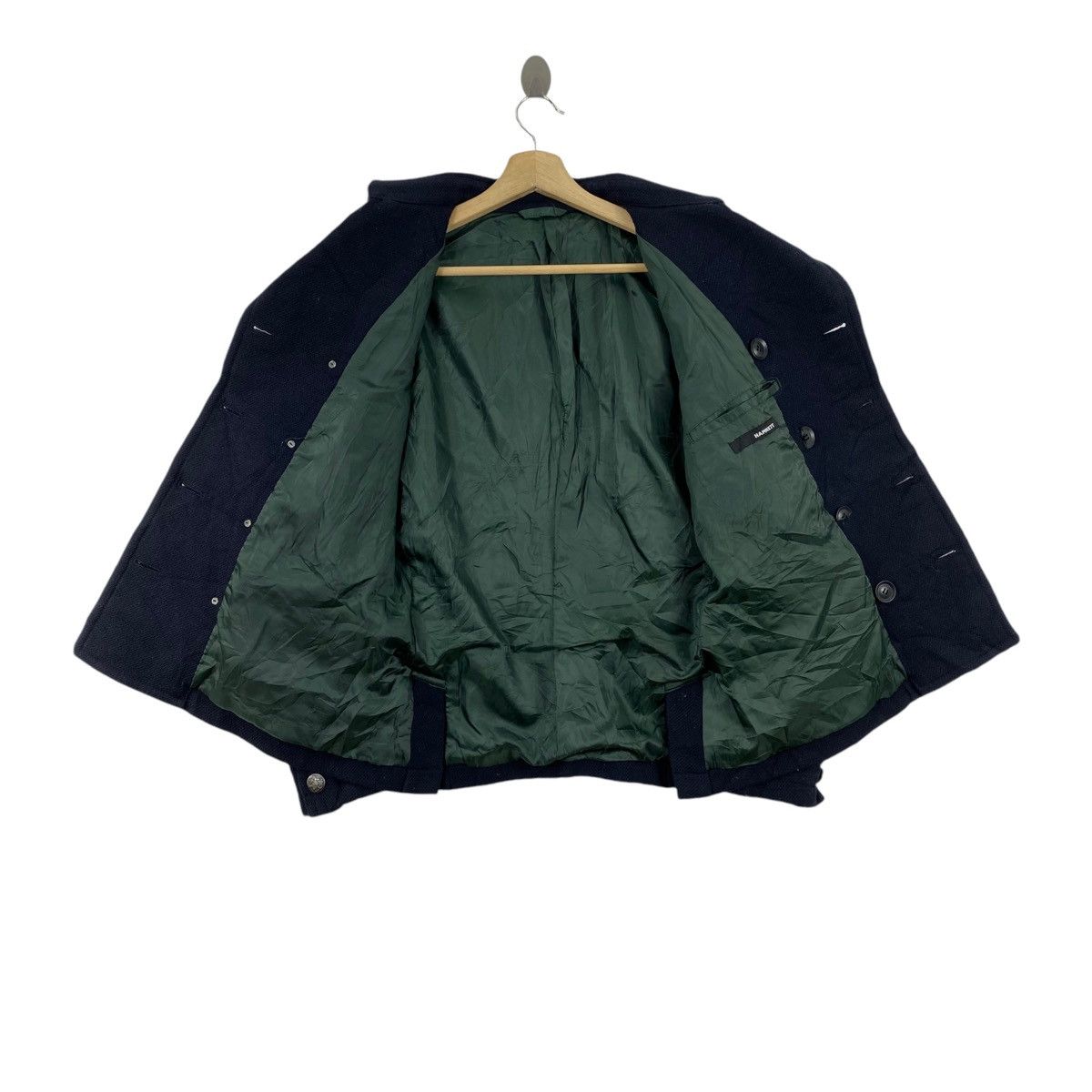 Katharine Hamnett London KATHARINE HAMNETT Multi Pockets Navy Wool Duffle Coat Size US M / EU 48-50 / 2 - 4 Thumbnail