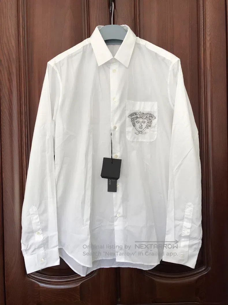 Versace Versace Men's white shirt Size US XXL / EU 58 / 5 - 1 Thumbnail