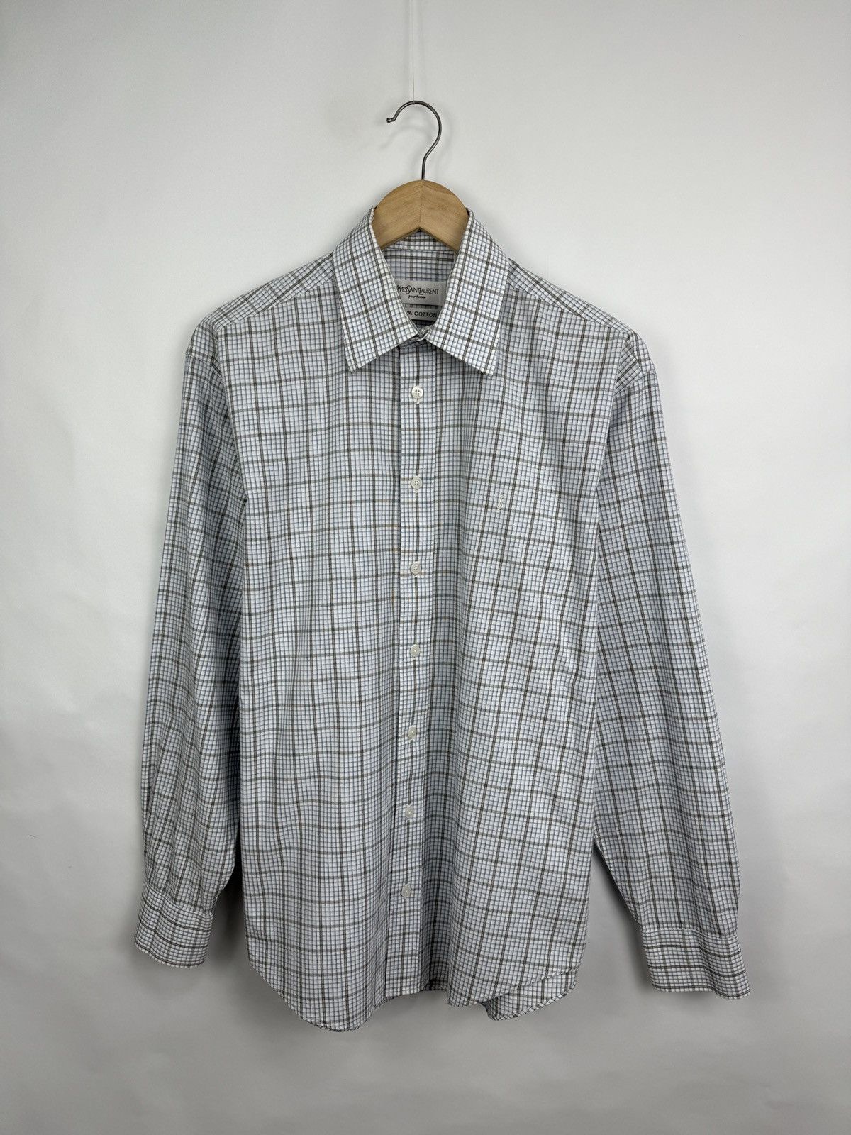 Yves Saint Laurent Vintage 90s Yves Saint Laurent YSL Shirt Rare Retro Y2K Hype Size US M / EU 48-50 / 2 - 2 Thumbnail