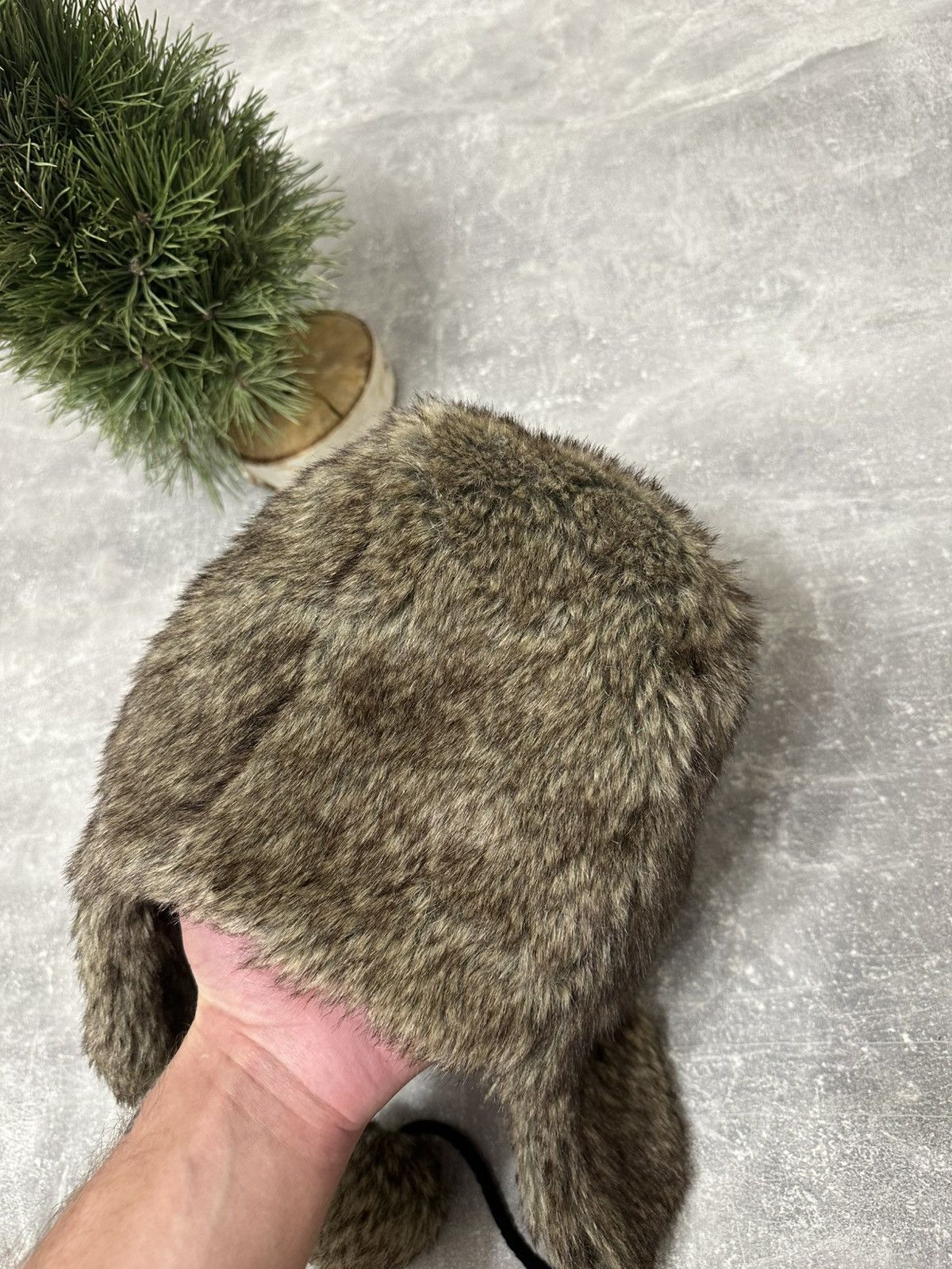 Hysteric Glamour × Japanese Brand Crazy Y2k Mohair Fuzzy Hat Ushanka Punk Winter Size ONE SIZE - 4 Thumbnail