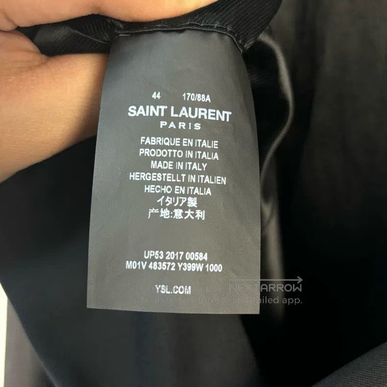 Saint Laurent Paris Saint Laurent Paris Solid color casual single-breasted sui Size US S / EU 44-46 / 1 - 5 Thumbnail