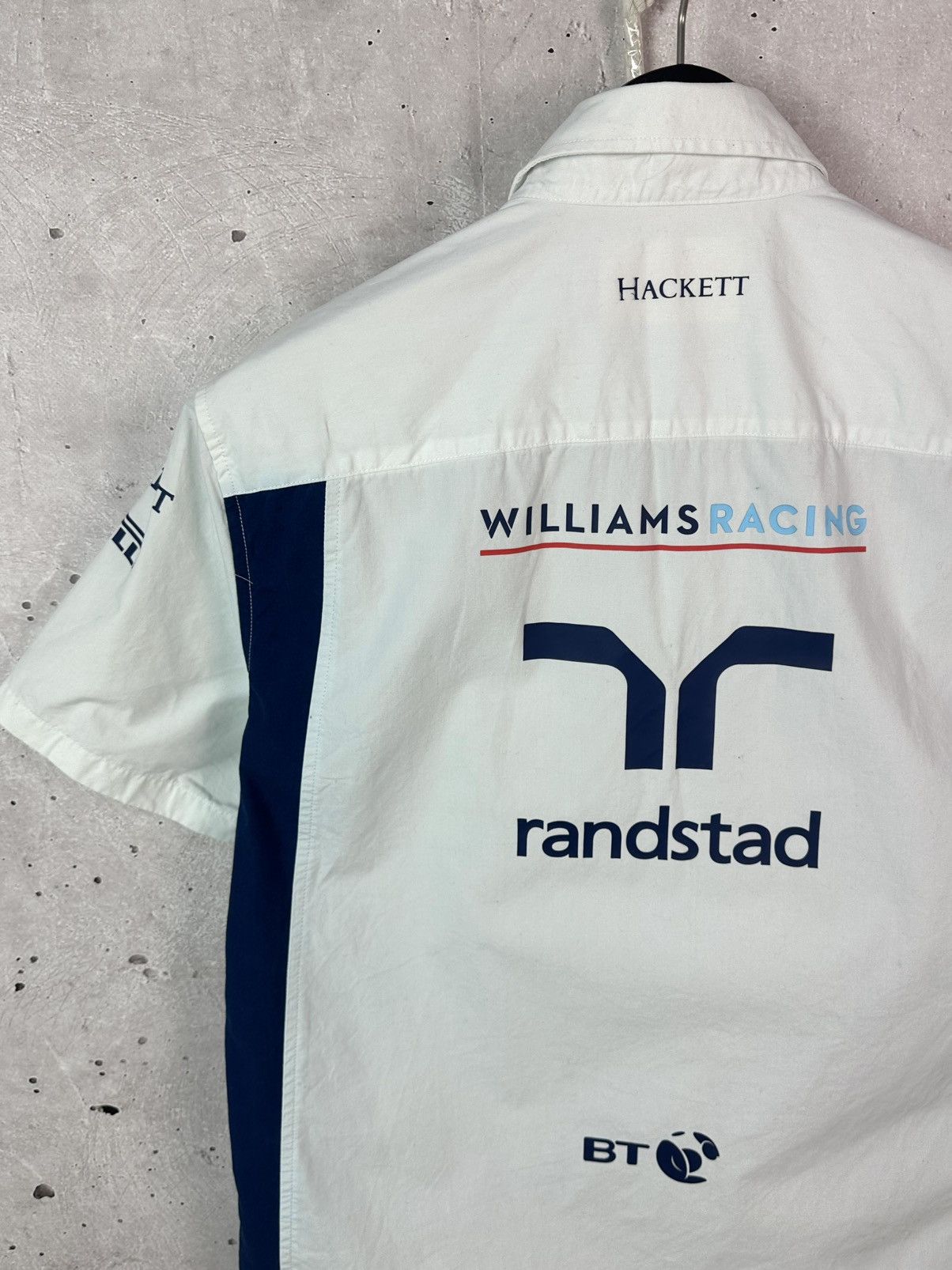 Hackett Hackett Williams Racing Mercedes White Short Sleeve Shirt Size US M / EU 48-50 / 2 - 10 Thumbnail