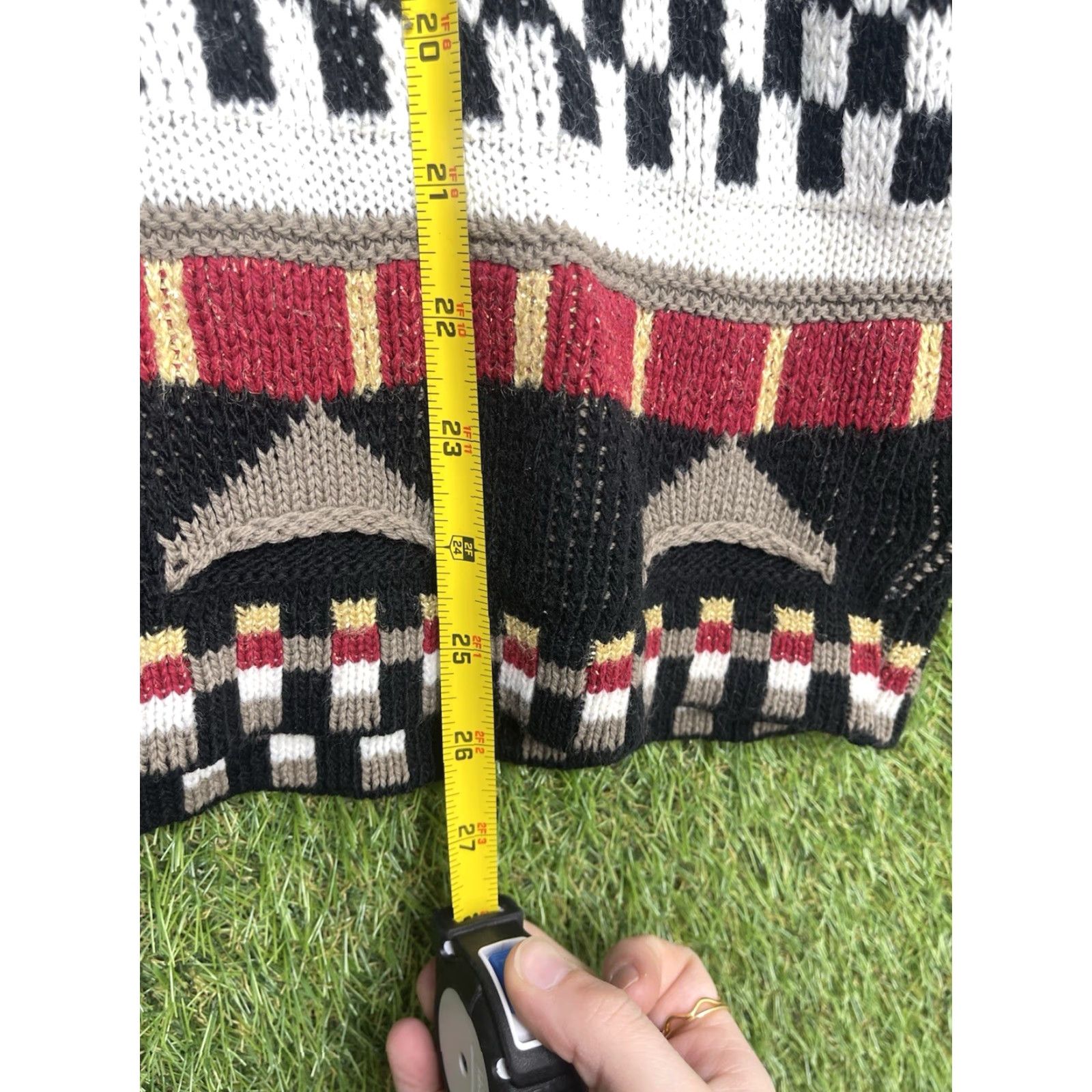 Vintage VINTAGE Cosby Sweater Womens Large Oversized Hand Knitted Embroidered 3D Knit Size L / US 10 / IT 46 - 5 Thumbnail