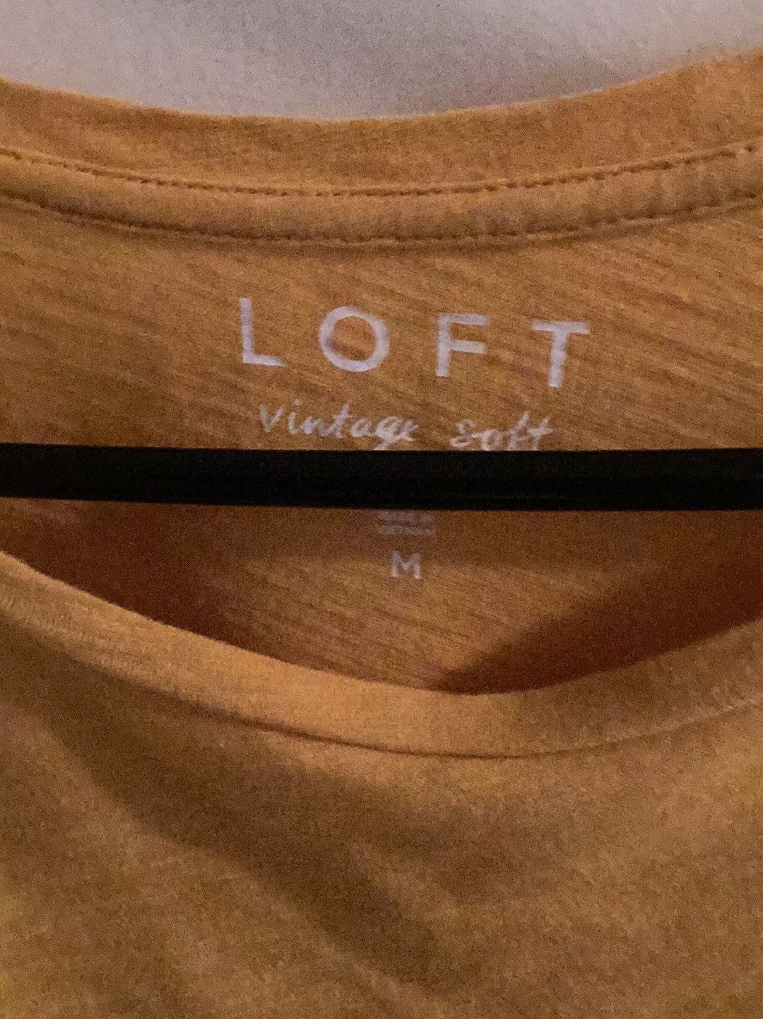 Loft LOFT Vintage Soft Yellow Flutter Ruffle Size Medium Top Size M / US 6-8 / IT 42-44 - 3 Thumbnail
