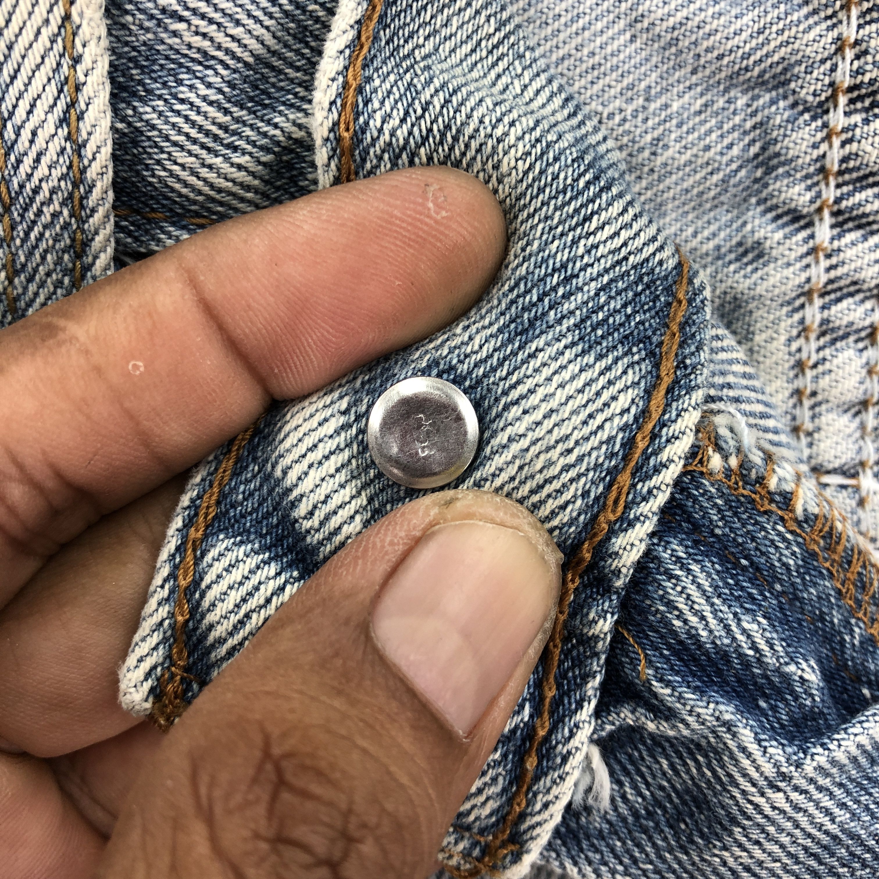 Levi's × Vintage Vintage Y2K Levis 505 Denim Light Washed Levi's Faded Jeans Size US 36 / EU 52 - 7 Thumbnail